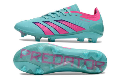 Adidas Predator Accuracy FG Low-Tops Soccer Cleats - Jade/Pink/Purple