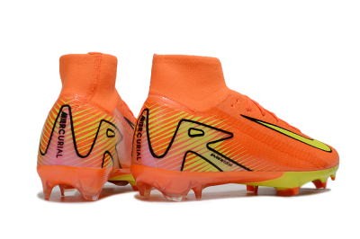 Nike Air Zoom Mercurial Superfly 10 Elite FG High-Tops Soccer Cleats - Red/Yellow/Black