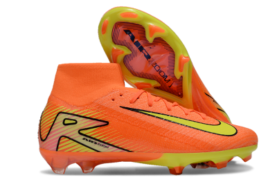 Nike Air Zoom Mercurial Superfly 10 Elite FG High-Tops Soccer Cleats - Red/Yellow/Black