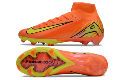 Nike Air Zoom Mercurial Superfly 10 Elite FG High-Tops Soccer Cleats - Red/Yellow/Black