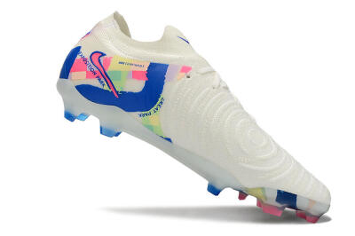 Nike Phantom Luna Elite NU FG Low-Tops Soccer Cleats - Beige/Blue/Yellow/Pink