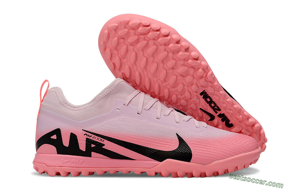 Nike Air Zoom Mercurial Vapor 15 Pro TF Low-Tops Soccer Shoes - Pink/Black 0