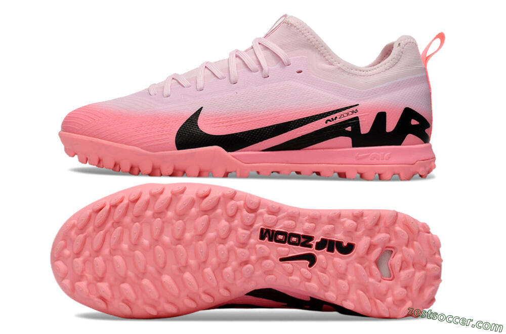 Nike Air Zoom Mercurial Vapor 15 Pro TF Low-Tops Soccer Shoes - Pink/Black 1