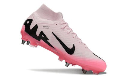 Nike Air Zoom Mercurial Superfly 9 Elite SG High-Tops Soccer Cleats - Pink/Black