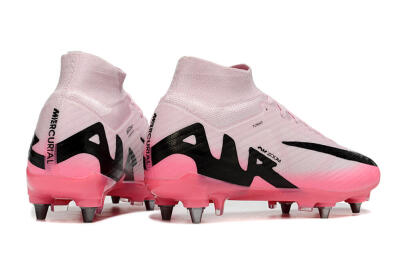 Nike Air Zoom Mercurial Superfly 9 Elite SG High-Tops Soccer Cleats - Pink/Black