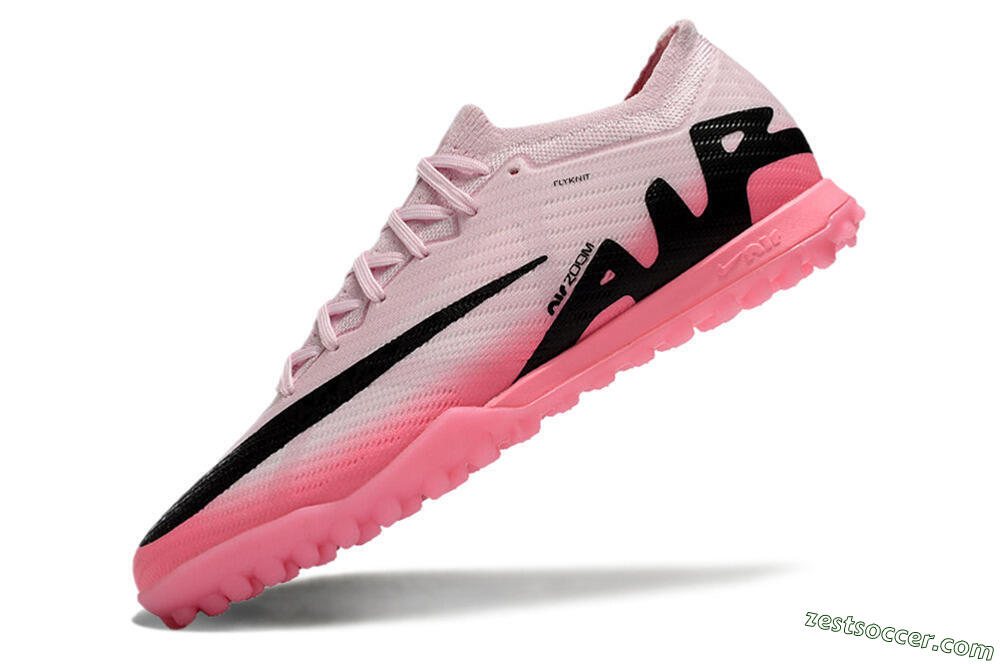 Nike Air Zoom Mercurial Vapor 15 Elite TF Low-Tops Soccer Shoes - Pink/Black 5