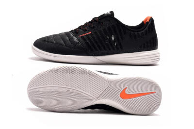 Nike Lunar Gato 2 IC Low-Tops Soccer Shoes - Black/Red/White
