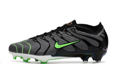 Nike Air Zoom Mercurial Vapor 15 Elite FG Low-Tops Soccer Cleats - Silver/Black/Green