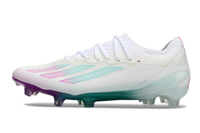 Adidas X23 crazyfast.1 Messi FG Low-Tops Soccer Cleats - White/Pink/Green