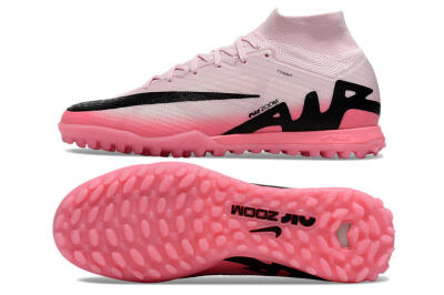 Nike Air Zoom Mercurial Superfly 9 Elite TF High-Tops Soccer Cleats - Pink/Pink/Black
