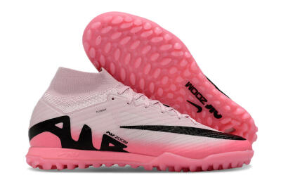 Nike Air Zoom Mercurial Superfly 9 Elite TF High-Tops Soccer Cleats - Pink/Pink/Black