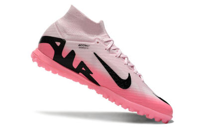 Nike Air Zoom Mercurial Superfly 9 Elite TF High-Tops Soccer Cleats - Pink/Pink/Black