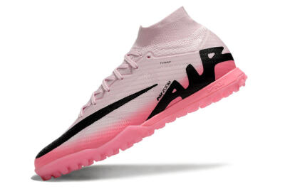 Nike Air Zoom Mercurial Superfly 9 Elite TF High-Tops Soccer Cleats - Pink/Pink/Black