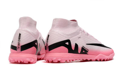 Nike Air Zoom Mercurial Superfly 9 Elite TF High-Tops Soccer Cleats - Pink/Pink/Black