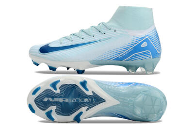 Nike Air Zoom Mercurial Superfly 10 Elite FG High-Tops Soccer Cleats - Jade/White/Blue