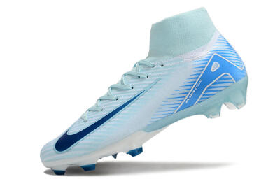 Nike Air Zoom Mercurial Superfly 10 Elite FG High-Tops Soccer Cleats - Jade/White/Blue