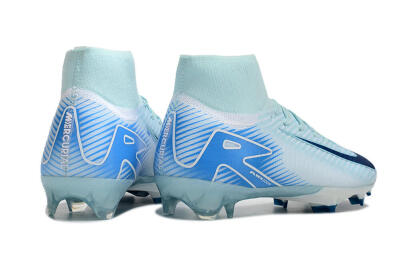 Nike Air Zoom Mercurial Superfly 10 Elite FG High-Tops Soccer Cleats - Jade/White/Blue