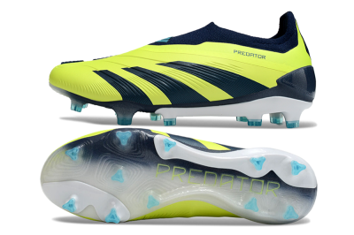Adidas Predator Accuracy+ FG Low-Tops Soccer Cleats - Yellow/Blue/White