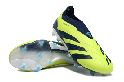 Adidas Predator Accuracy+ FG Low-Tops Soccer Cleats - Yellow/Blue/White