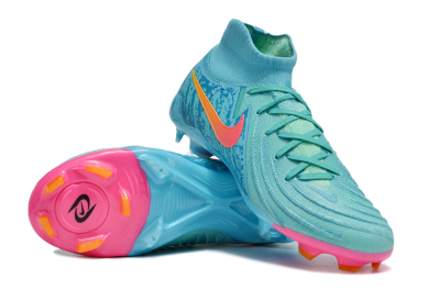 Nike Phantom Luna Elite FG High-Tops Soccer Cleats - Jade/Blue/Orange