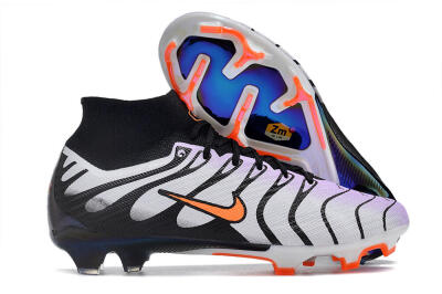 Nike Air Zoom Mercurial Superfly 9 Elite FG High-Tops Soccer Cleats - Purple/Black/Orange