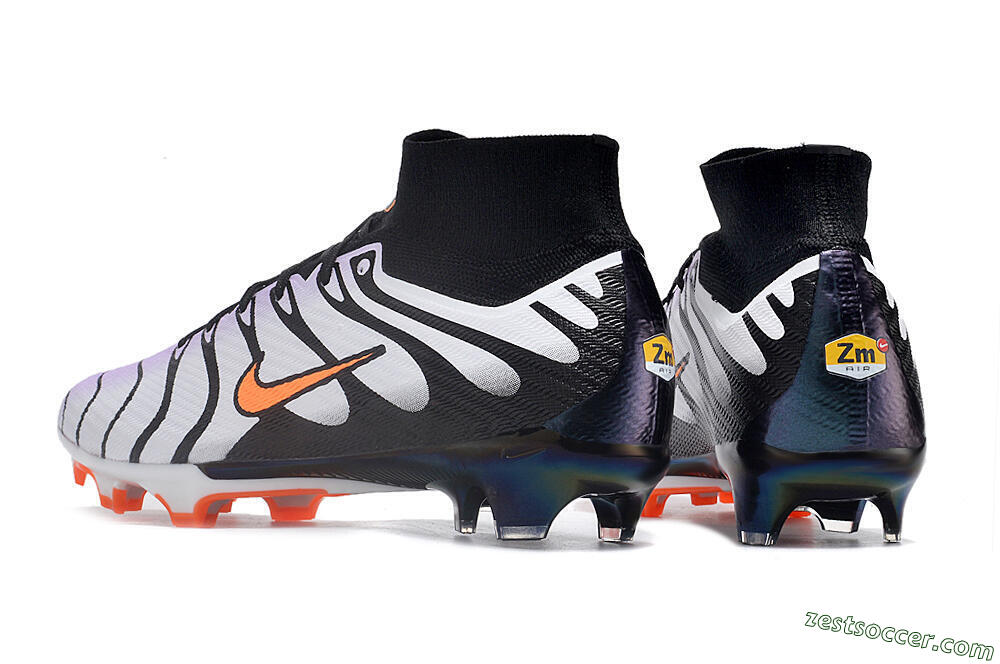 Nike Air Zoom Mercurial Superfly 9 Elite FG High-Tops Soccer Cleats - Purple/Black/Orange 5