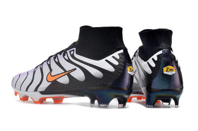 Nike Air Zoom Mercurial Superfly 9 Elite FG High-Tops Soccer Cleats - Purple/Black/Orange