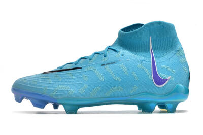Nike Phantom Luna Elite FG High-Tops Soccer Cleats - Blue/Black/Gold