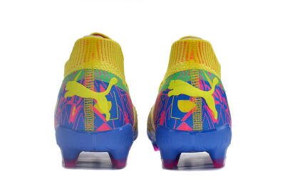 Puma Future Ultimate FG Low-Tops Soccer Cleats - Yellow/Rainbow