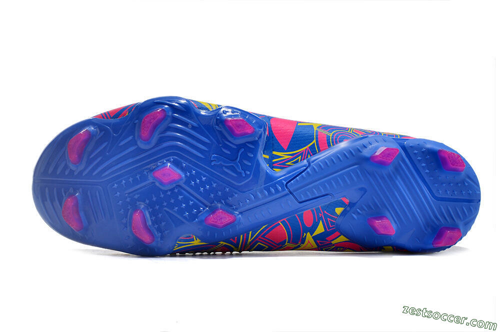 Puma Future Ultimate FG Low-Tops Soccer Cleats - Yellow/Rainbow 6