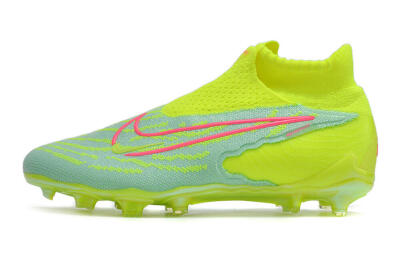 Nike Phantom GX DF Elite FG Low-Tops Soccer Cleats - Green/Yellow/Red