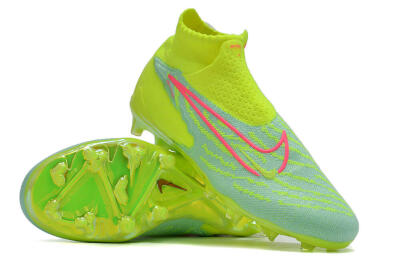 Nike Phantom GX DF Elite FG Low-Tops Soccer Cleats - Green/Yellow/Red