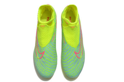 Nike Phantom GX DF Elite FG Low-Tops Soccer Cleats - Green/Yellow/Red