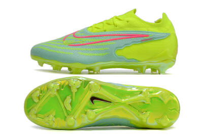 Nike Phantom GX Elite FG Low-Tops Soccer Cleats - Green/Yellow/Red