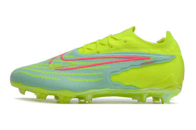 Nike Phantom GX Elite FG Low-Tops Soccer Cleats - Green/Yellow/Red