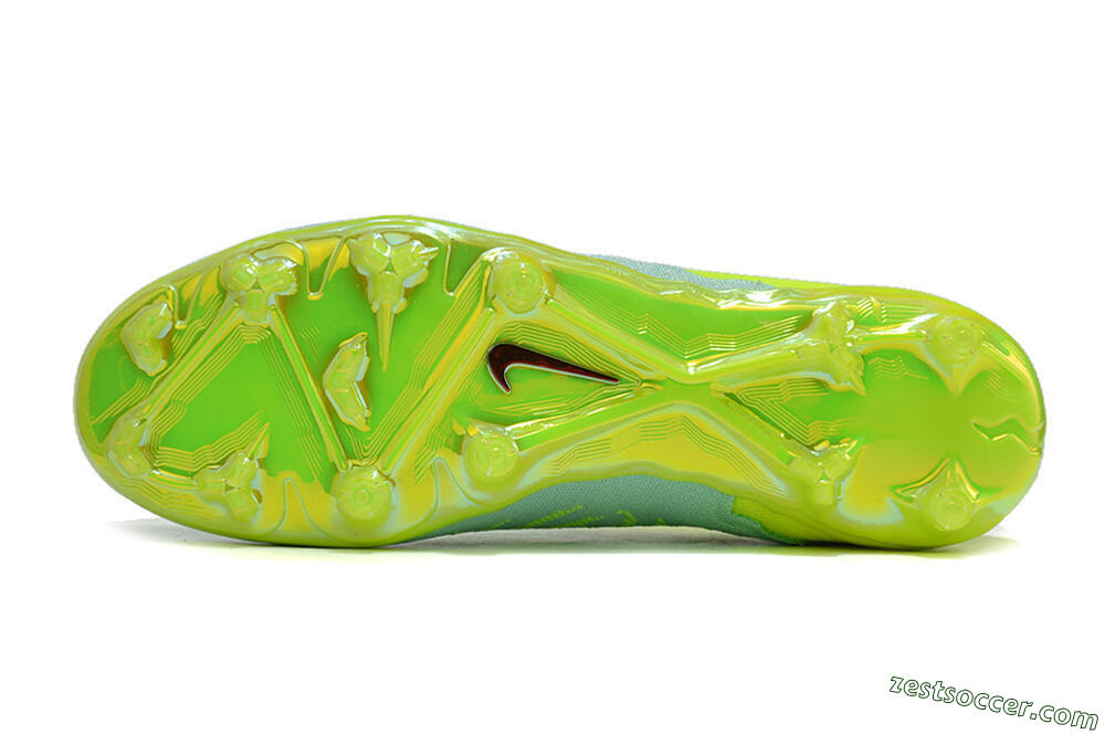 Nike Phantom GX Elite FG Low-Tops Soccer Cleats - Green/Yellow/Red 7