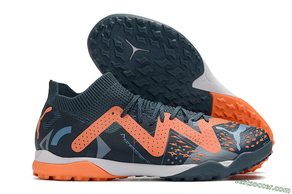 Puma Future Ultimate TF Low-Tops Soccer Shoes - Blue/Orange 0