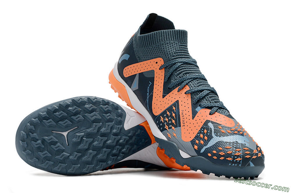 Puma Future Ultimate TF Low-Tops Soccer Shoes - Blue/Orange 3