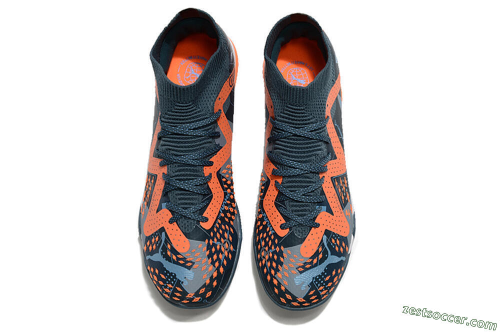 Puma Future Ultimate TF Low-Tops Soccer Shoes - Blue/Orange 4