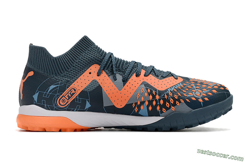 Puma Future Ultimate TF Low-Tops Soccer Shoes - Blue/Orange 7