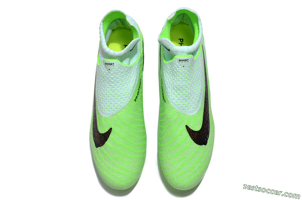Nike Phantom GX Elite FG High-Tops Soccer Cleats - Green/Brown/Black 5
