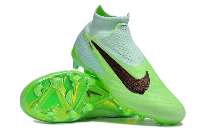 Nike Phantom GX Elite FG High-Tops Soccer Cleats - Green/Brown/Black
