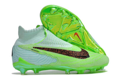 Nike Phantom GX Elite FG High-Tops Soccer Cleats - Green/Brown/Black