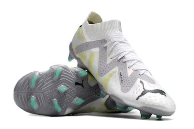Puma Future Ultimate FG Low-Tops Soccer Cleats - White/Black