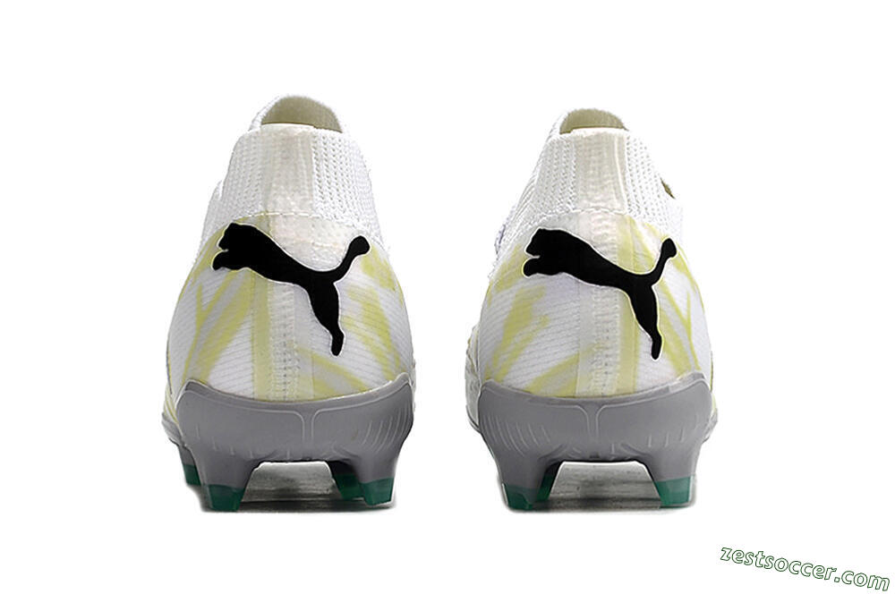 Puma Future Ultimate FG Low-Tops Soccer Cleats - White/Black 6