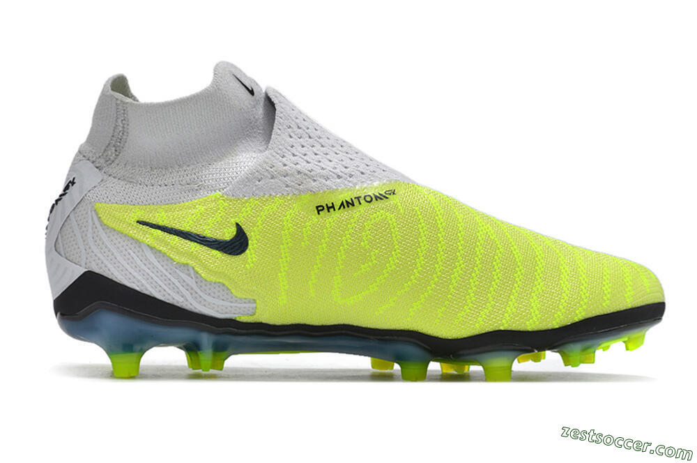 Nike Phantom GX Elite FG High-Tops Soccer Cleats - Grey/Green/Pink 4