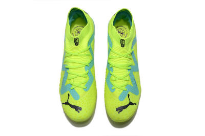 Puma Future Ultimate FG Low-Tops Soccer Cleats - Green/Blue/Black