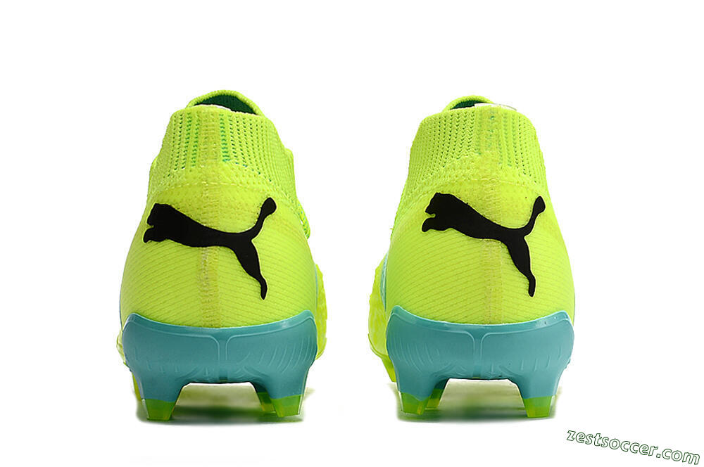 Puma Future Ultimate FG Low-Tops Soccer Cleats - Green/Blue/Black 6