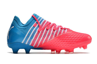 Puma Future Z 1.3 Instinct FG Low-Tops Soccer Cleats - Pink/Blue