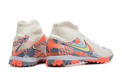 Nike Phantom Luna 2 Elite TF High-Tops Soccer Shoes - White/Pink/Yellow